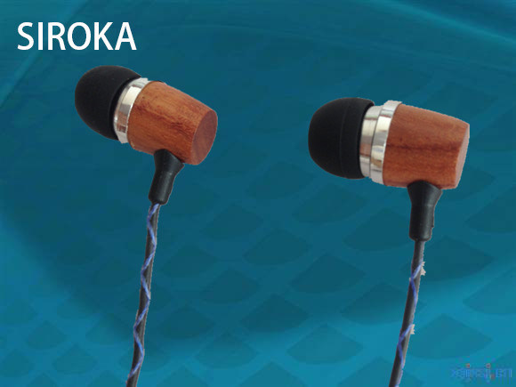 Computer Headphone Fashionable Earphone with Wooden Buds (for iPhone6 /6 plus)
