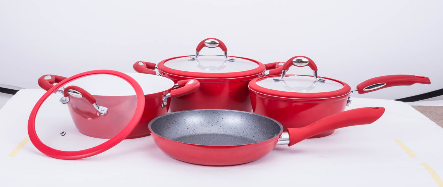 Aluminium Step Bottom Cookware Set