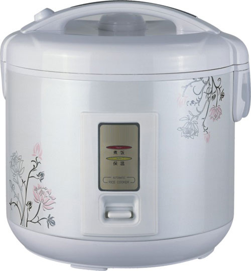 Electric Rice Cooker with Fingers-Exposed Handle