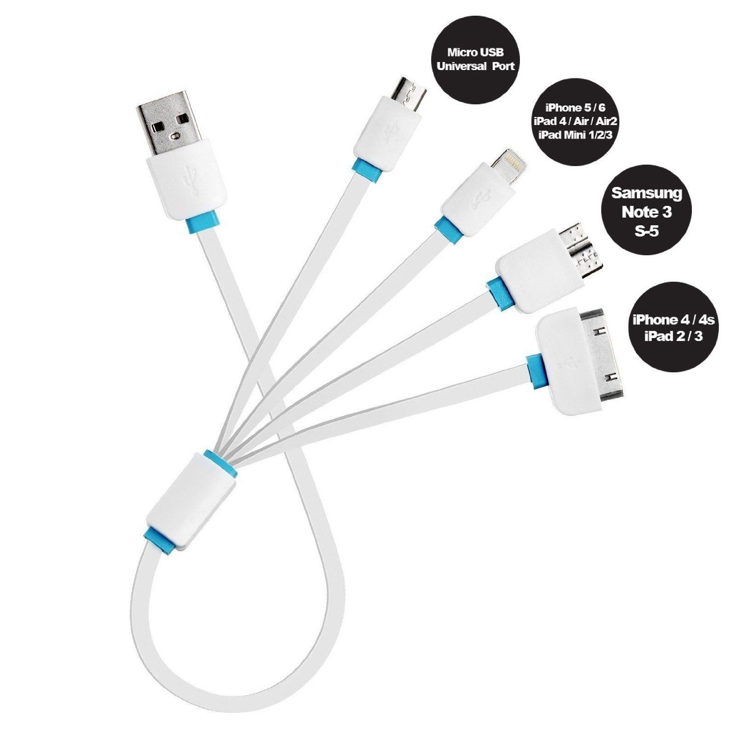 Multi USB Charger Cable for Smartphones
