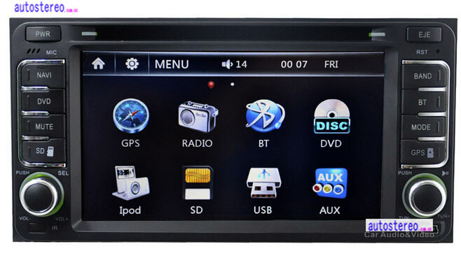 Car Stereo GPS DVD Player for Toyota Hilux Land Cruiser Prado Camry