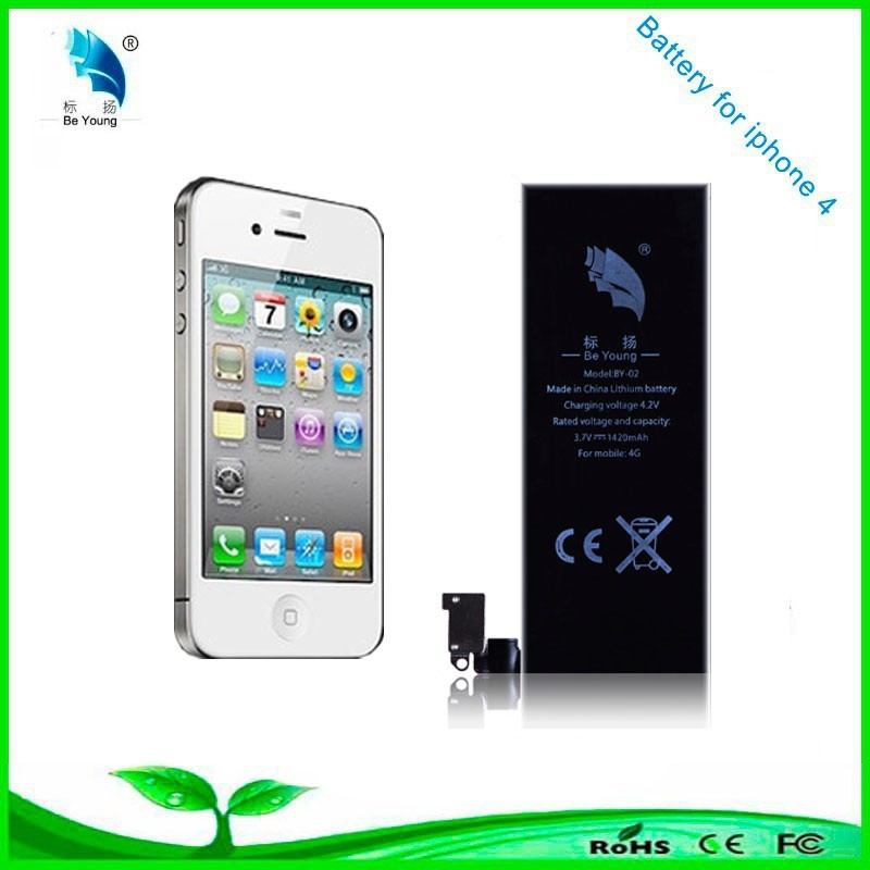 Professional Phone Battery Manufacturer for iPhone 4, 3.7V Rechargeable Battery Wholesale, on Stock Fast Shipping in 24hours