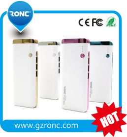 Fashionable Mobile Power Bank 10000mAh with Logo Flashing