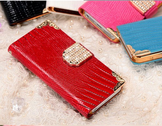 Diamond Wallet Phone Case for Samsung Galaxy S5 I9600
