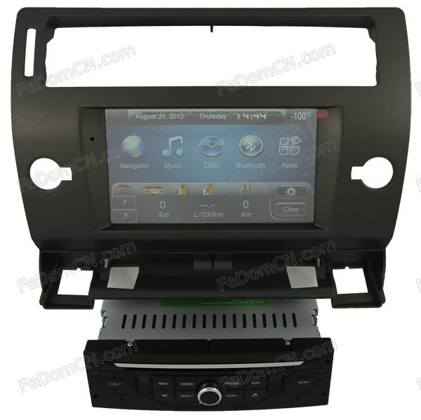 C4 Radio DVD GPS Navigation System Stereo Headunit Autoradio for Citroen