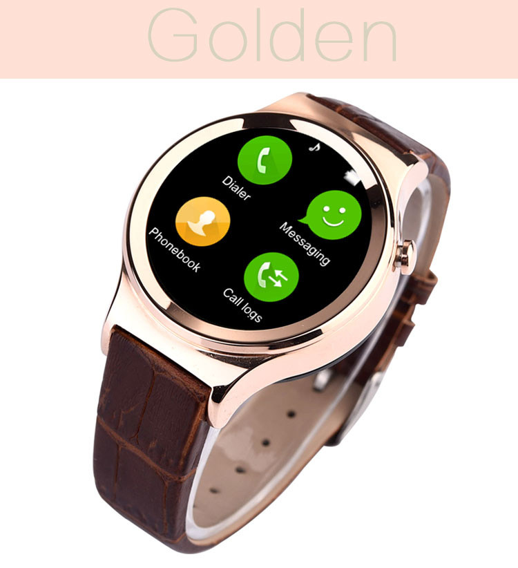 Round Stainless Steel Smart Watches