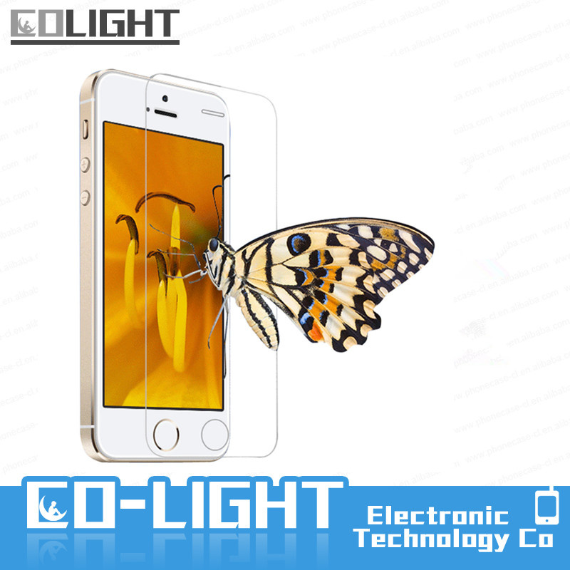 HD Clear Screen Protector for iPhone5S, Tempered Glass Screen Protector for iPhone