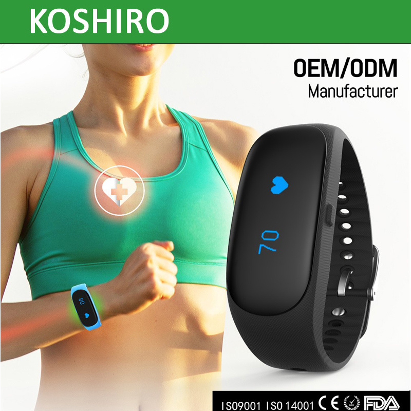 Smart Watch Bracelet with Real-Time Heart Rate Monitor