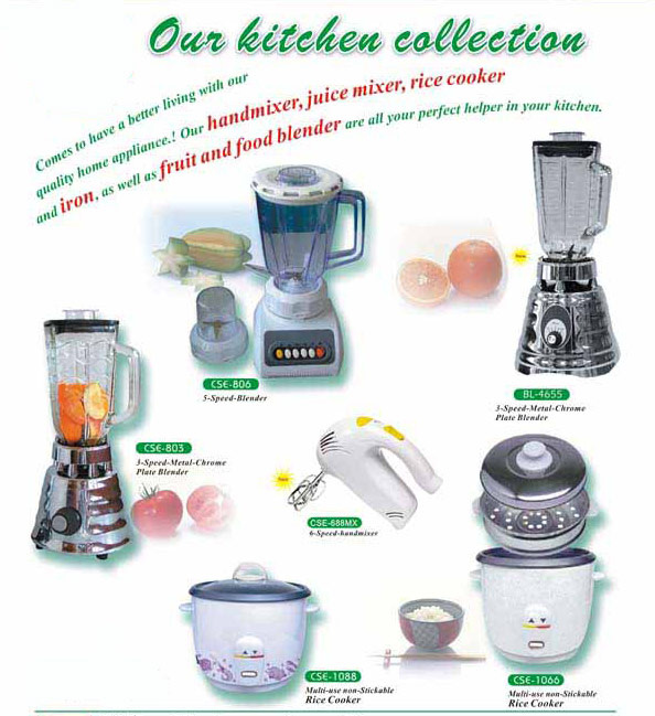 Blenders, rice cooker