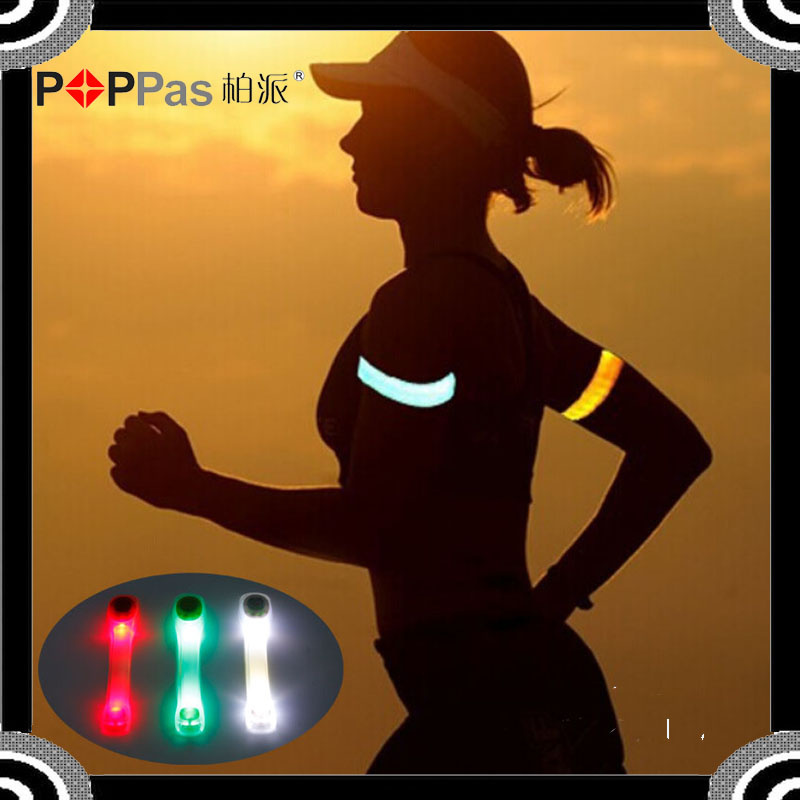 Poppas S640 Roadway Silicon Twinkle Safety Warning LED Light Hand Chain/Bracelet