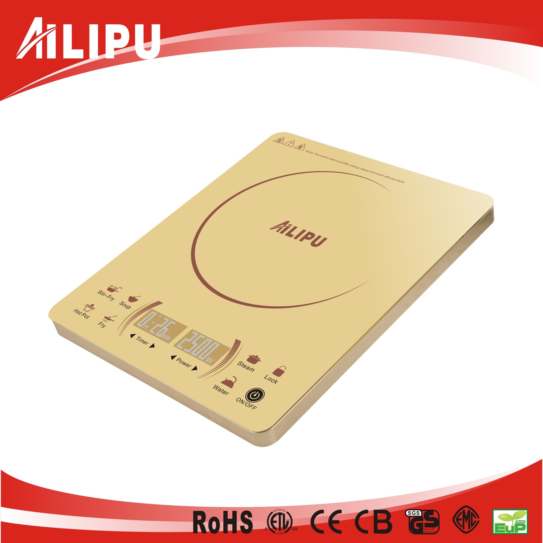 2016 Newly Design Ultrathin Portable Kitchen Equipment Induction Cooker Sm-DC221