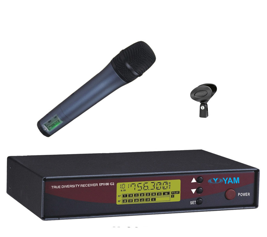Yam Em00 G2 Wireless Microphone UHF Wireless System for Stage