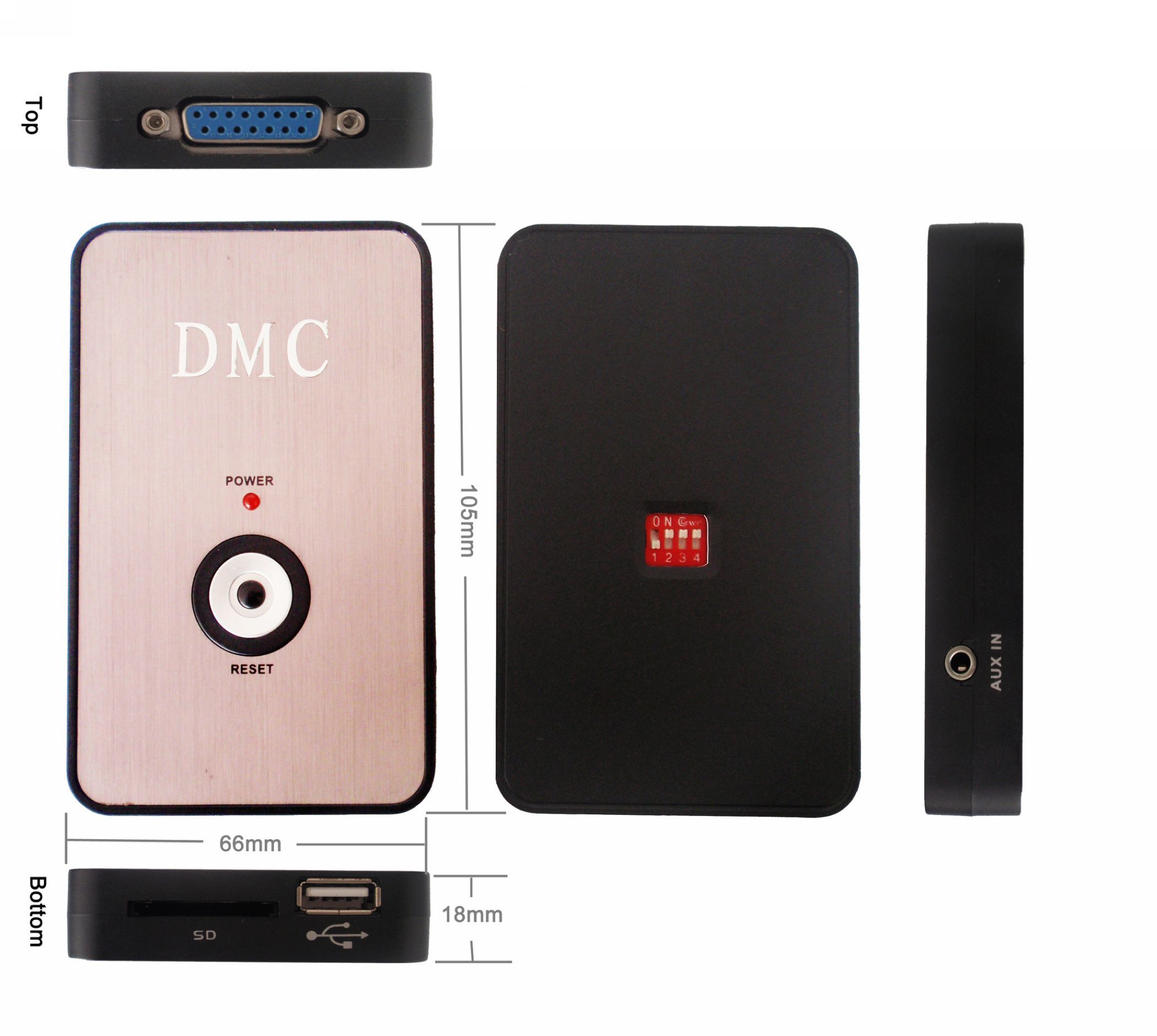 USB/SD + Aux Auto MP3 Adapter