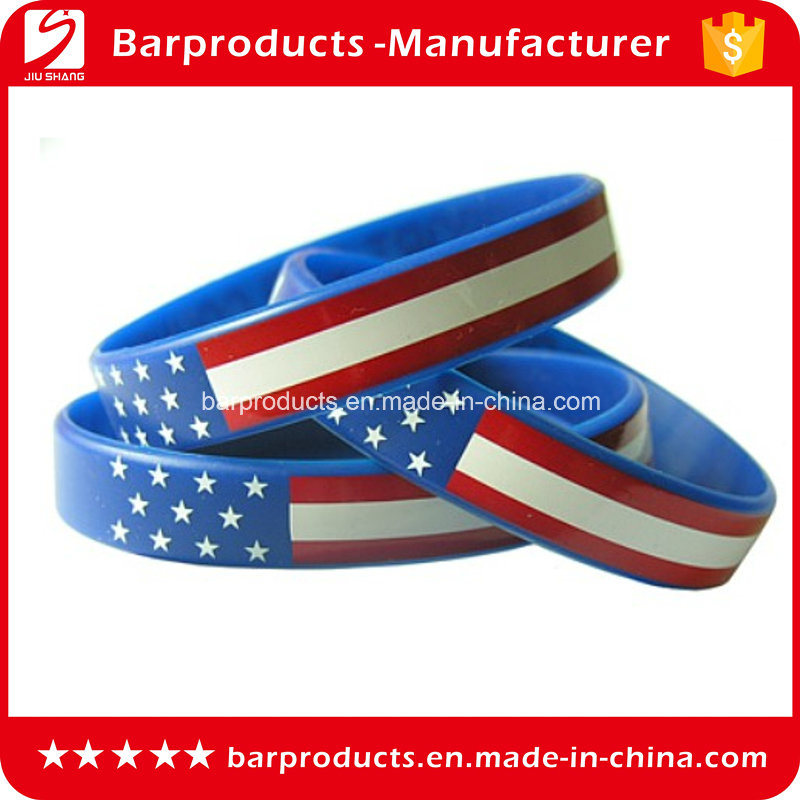 Promotional Silicone Country Flags Bracelet