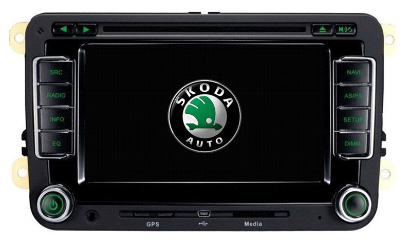 Skoda Car DVD Player with GPS Navigation System