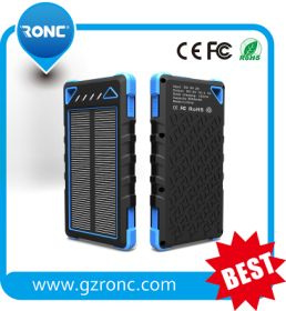 Wholesale 8000mAh Waterproof Solar Power Bank