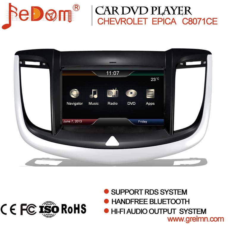8 Inch TFT LCD Touch Screen Car DVD GPS Navigation System for Chevrolet Epica with Bluetooth+Radio+iPod+Video