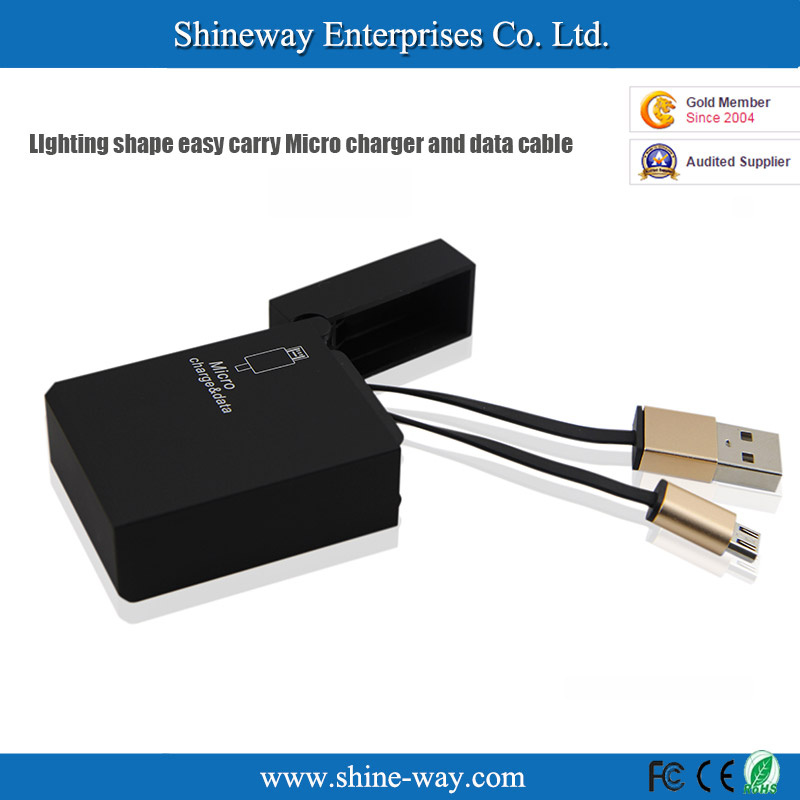 Lighting Shape Easy Carry Micro Charger and Data Cable