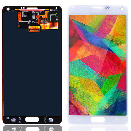 White LCD Digitizer Assembly Touch Screen for Samsung Note 4