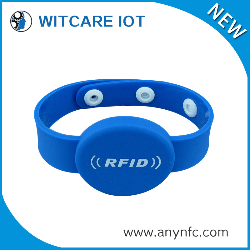 Waterproof Silicon RFID Bracelet with 13.56MHz