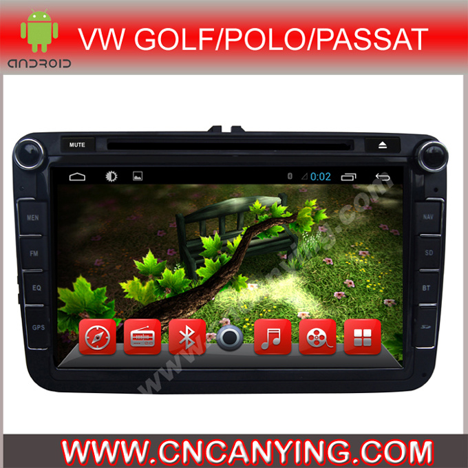 Car DVD Player for Pure Android 4.4 Car DVD Player with A9 CPU Capacitive Touch Screen GPS Bluetooth for VW Golf/Polo/Passat (AD-8151)
