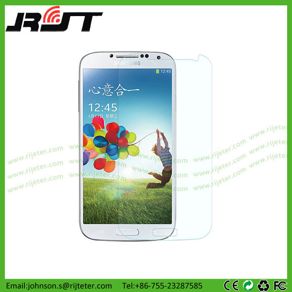 High Definition Anti-Scratch Waterproof Tempered Galss Screen Protector with Retail Package for Samsung S4 (RJT-A2010)