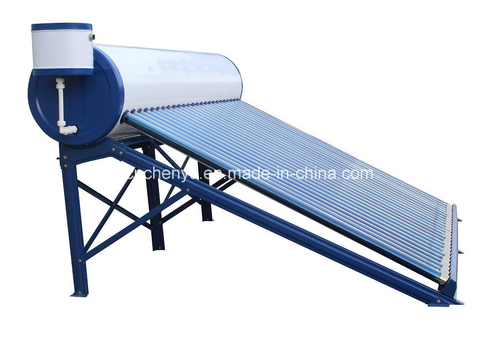 2015 High Quality Assured Compact Non-Pressure Solar Water Heater with Side-Mount Assistant Tank
