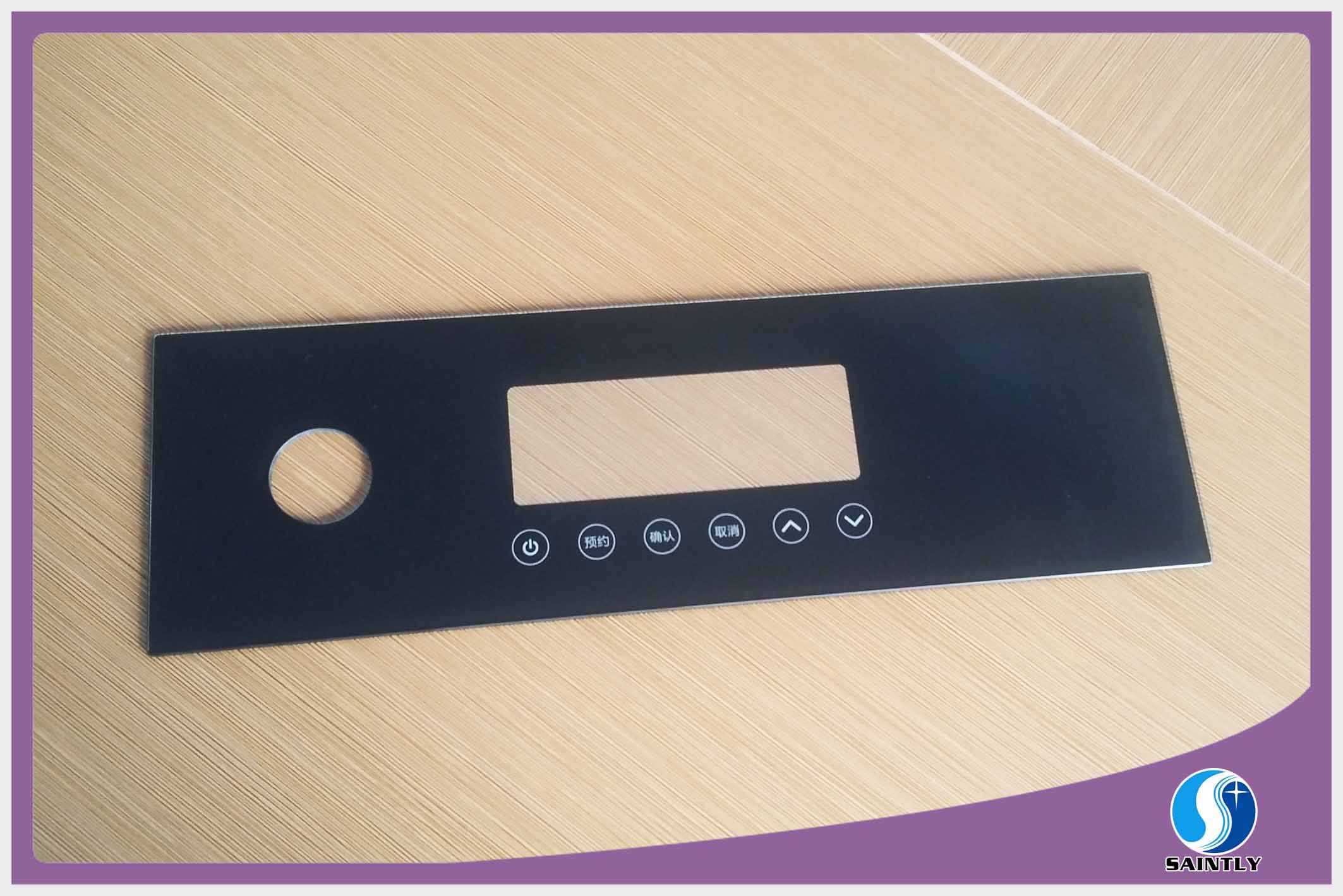 4mm Tempered Kitchen Glass with Black Printing