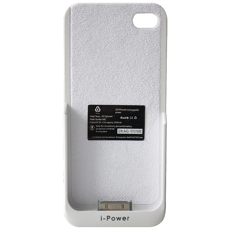2200mAh Mobile Power External Power Pack for iPhone4g