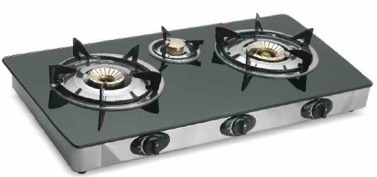 Three Burner Glass Stove