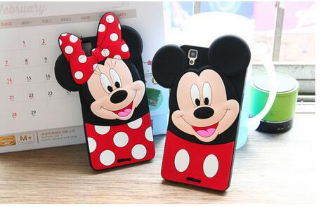 Cute Cartoon 3D Minnie Mickey Soft Silicon Case for iPhone 5 5s 6 6s 6plus 6s Plus