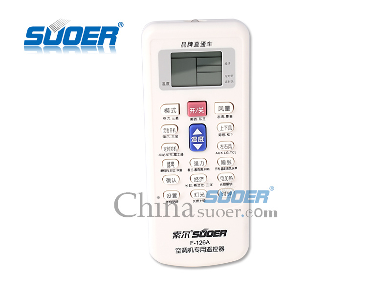 Suoer Air Conditioner Remote Control A/C Remote (F-126A)