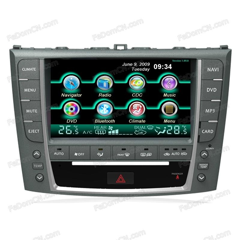 Ar DVD GPS Navigation System Blueooth Stereo Headunit Autoradio for Lexus Is Series (C8018LI)