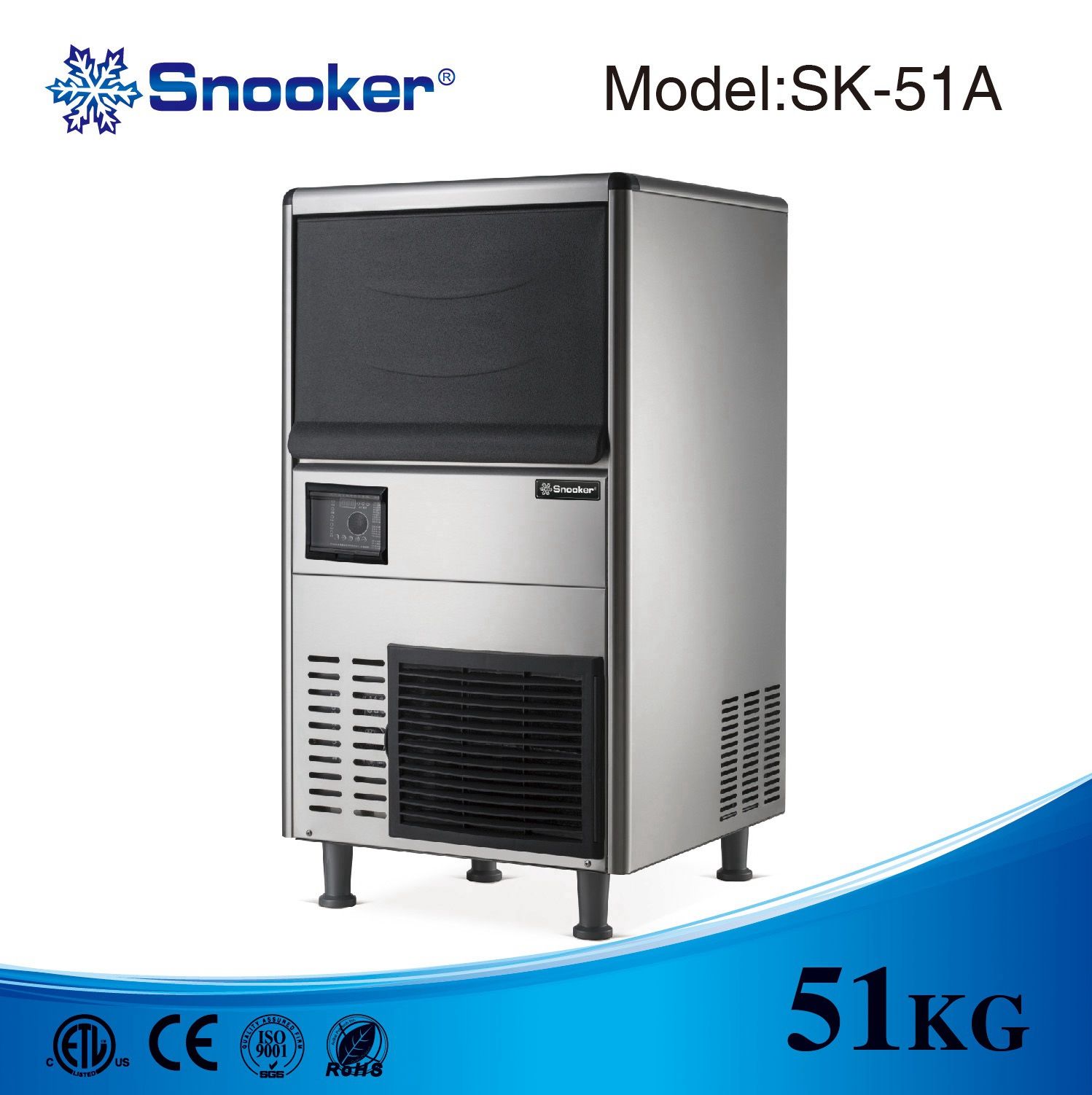 Cube Ice Maker 51kg/24h