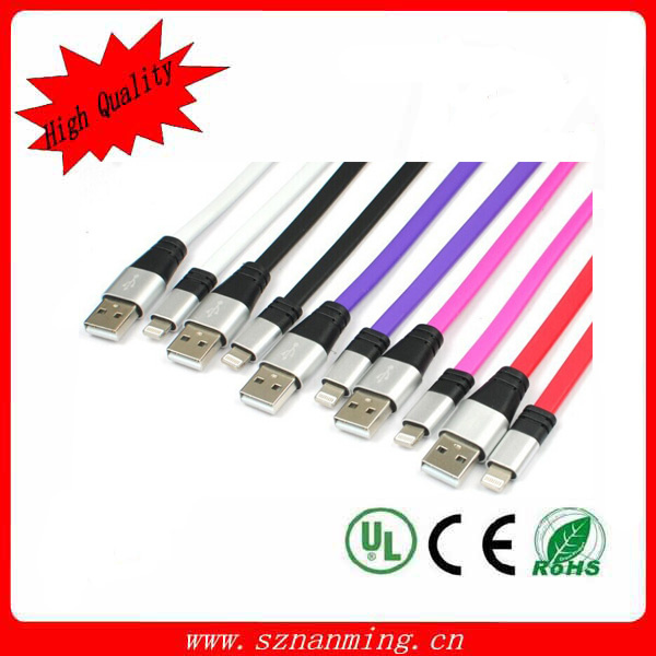 Colorful Flat USB Cable for Iphoen6 Plus