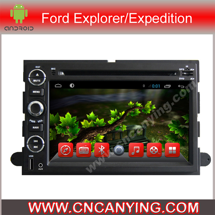 Car DVD Player for Pure Android 4.4 Car DVD Player with A9 CPU Capacitive Touch Screen GPS Bluetooth for Ford Explorer/Expedition/Mustang (AD-7057)
