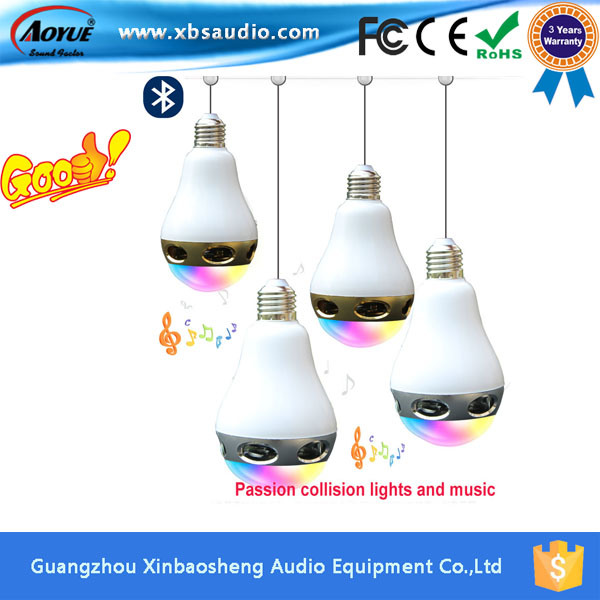 CE RoHS Min Bluetooth Speaker with LED Light Bulb