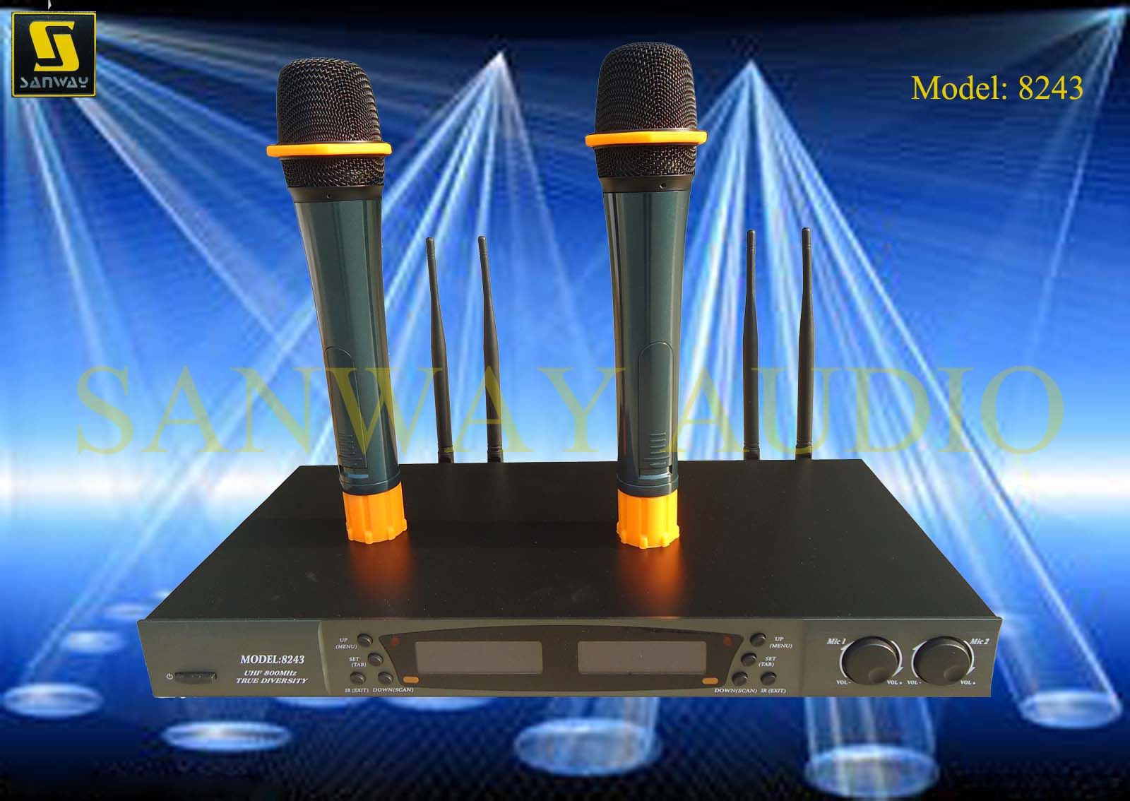 Digital 2CH Wireless Microphone System (8243)