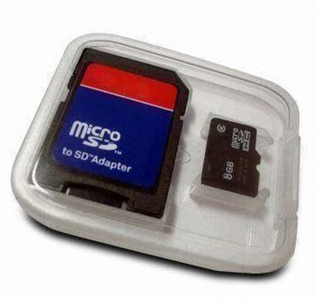 Micro SD Card With Card Adapter, Supports SD and SDI Communication Protocols