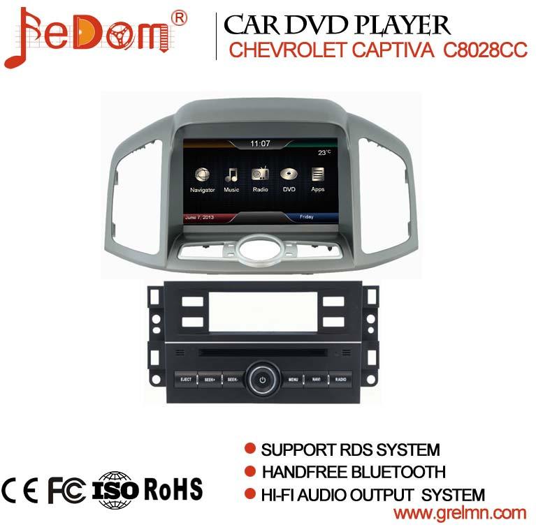 8 Inch TFT LCD Touch Screen Car DVD GPS Navigation System for Chevrolet Captiva 2012 with Bluetooth+Radio+iPod+Video