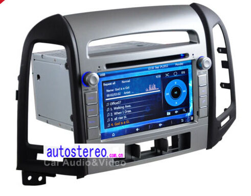 Car GPS for Hyundai Santa Fe Radio with DVD Blurtooth USB iPod USB