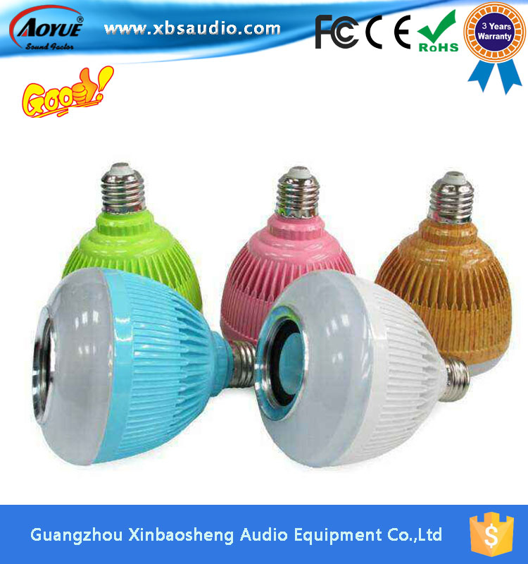 Best Gift Music Mini Speaker E27 LED Lamp Bluetooth Speaker