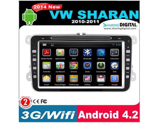 Sharingdigital Android 4.2.2 Wholesale Android Car DVD Player for Vw Universal