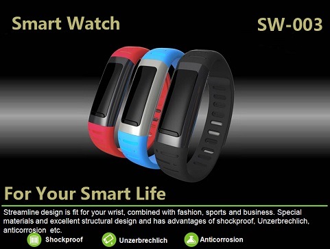Bluetooth Smart Bracelet with High Quality, Wholesale Price Bluetooth Bracelet Watch