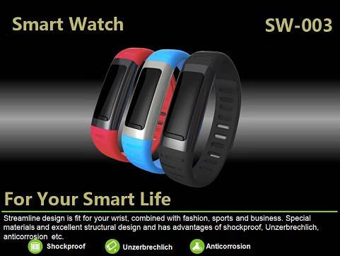 Bluetooth Smart Bracelet with High Quality, Wholesale Price Bluetooth Bracelet Watch
