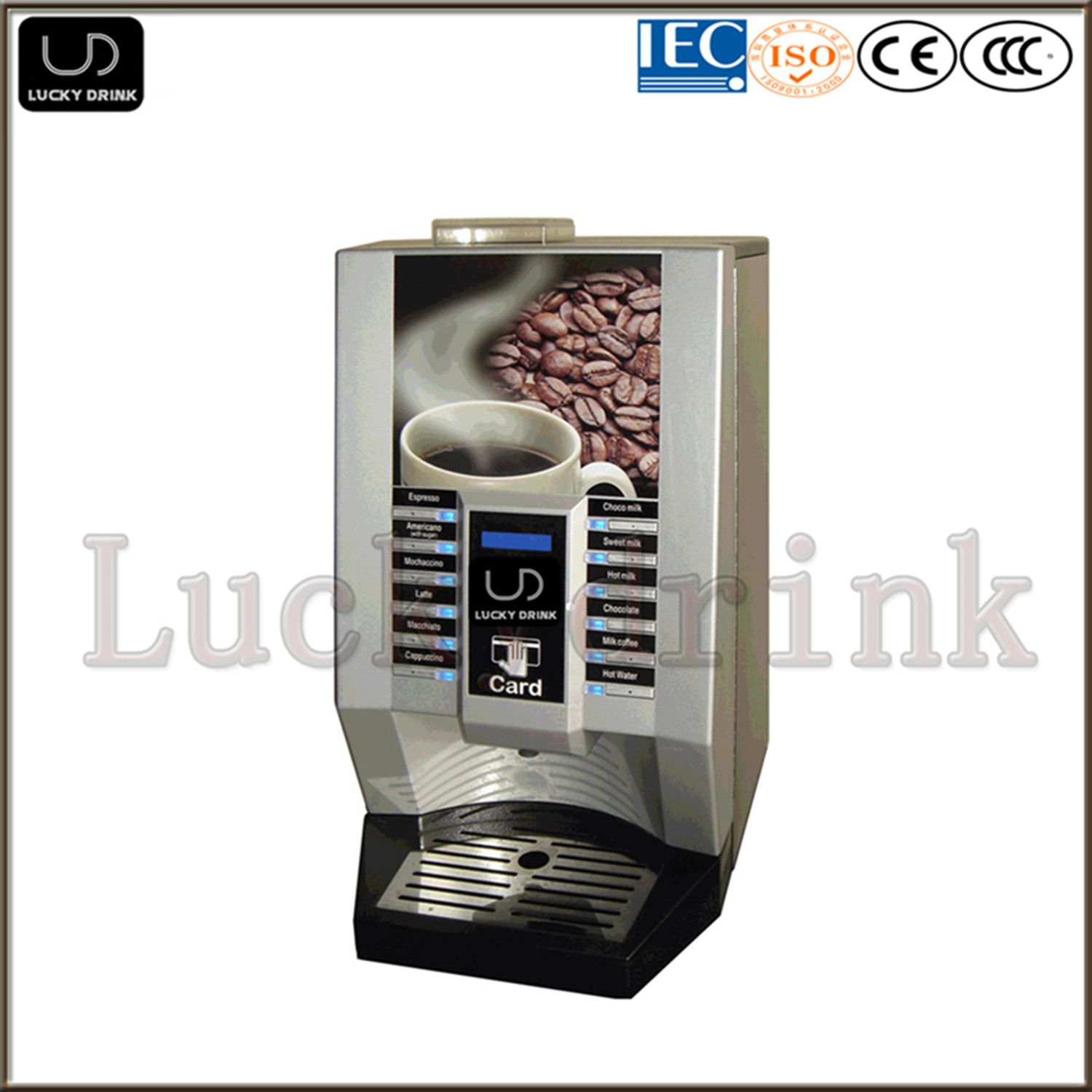 100e Fresh Coffee Bean Vending Machine for Office Use