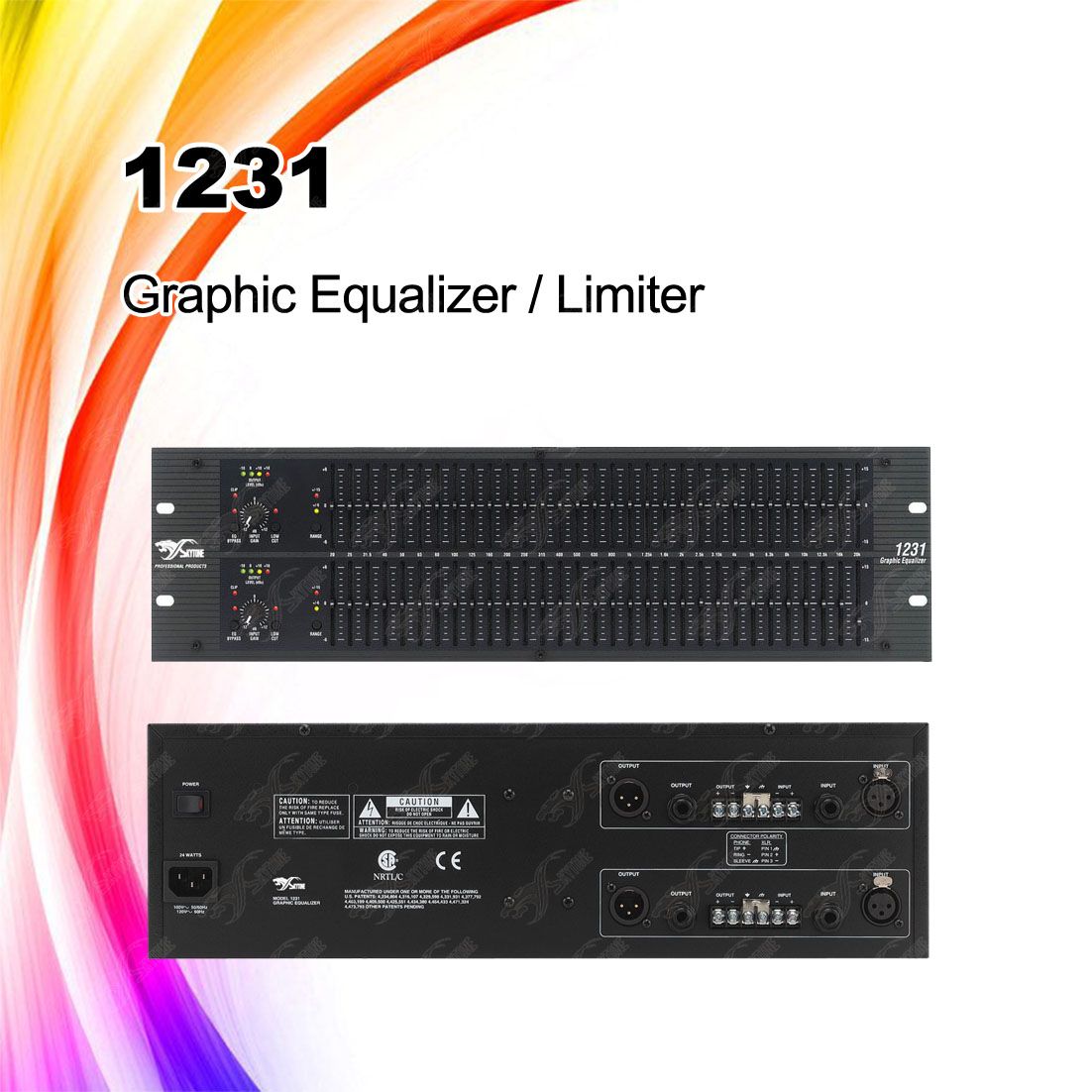 Dbx1231 Professional 2 Channel Stereo Graphic Equalizer