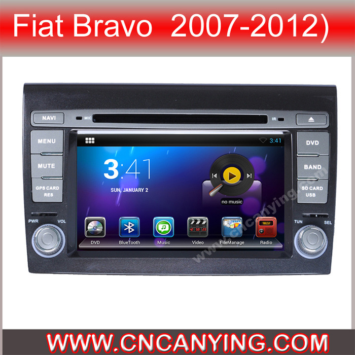 Car DVD Player for Pure Android 4.4 Car DVD Player with A9 CPU Capacitive Touch Screen GPS Bluetooth for FIAT Bravo (AD-7000)