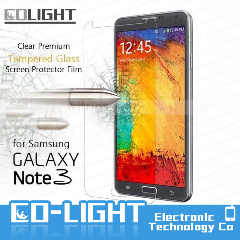 9h Hardness 0.33mm Anti-Abrasion Anti-Dust Clear Screen Protector for Samsung Galaxy Note3 (Glass Shield)