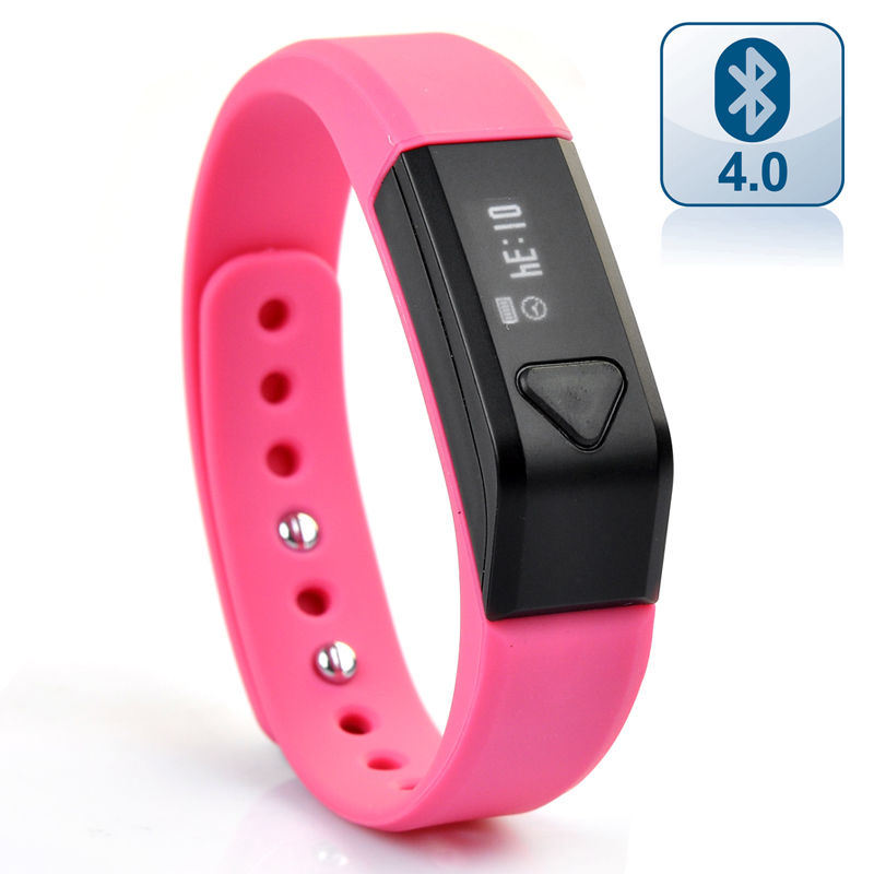 Silicone Rubber IP67 Waterproof Smart Sleep Monitor Tracking Pedometer Fitness Watches Bluetooth Bracelets
